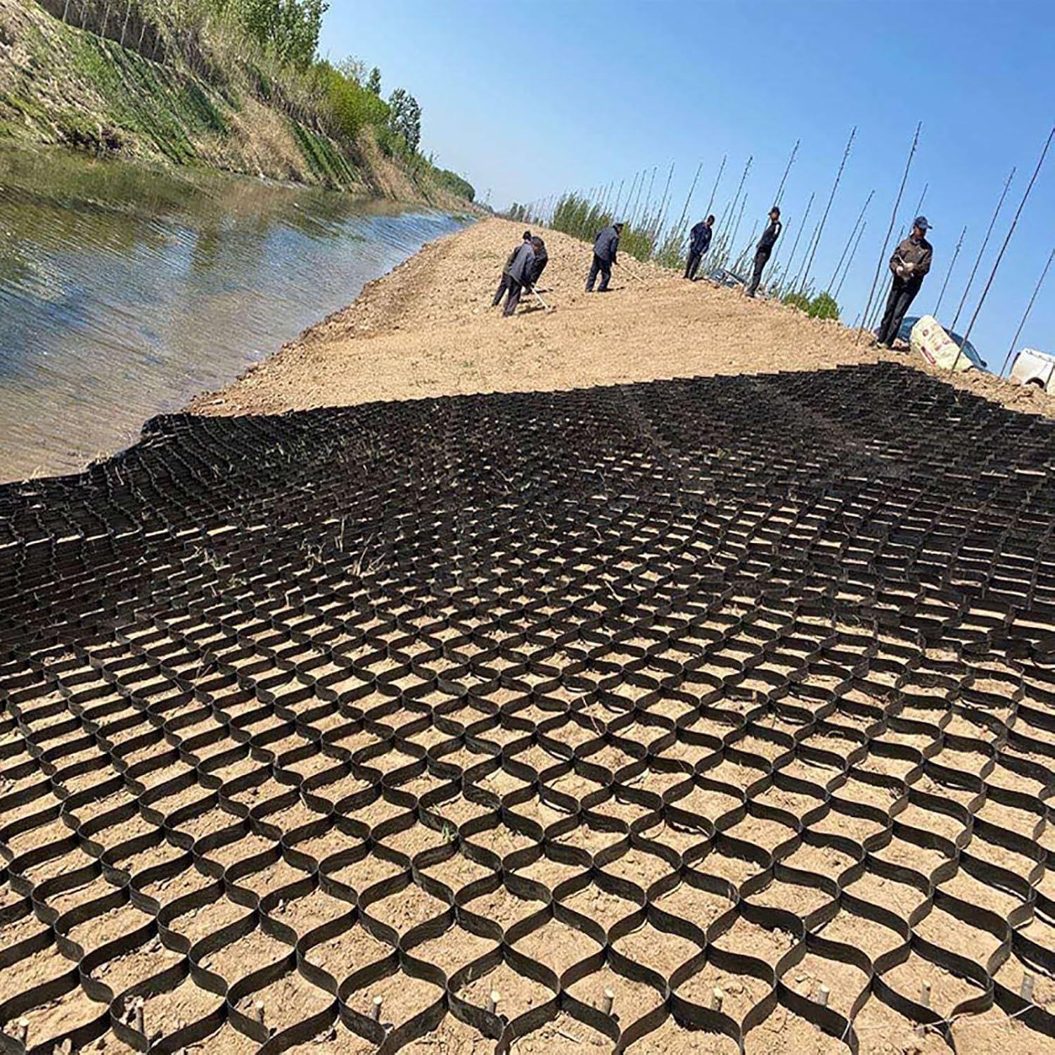 Griglia di stabilizzazione della Pendenza del Canale fluviale con Foro permeabile, Pathways Ground Grid, Antideformazione, Antiscivolo