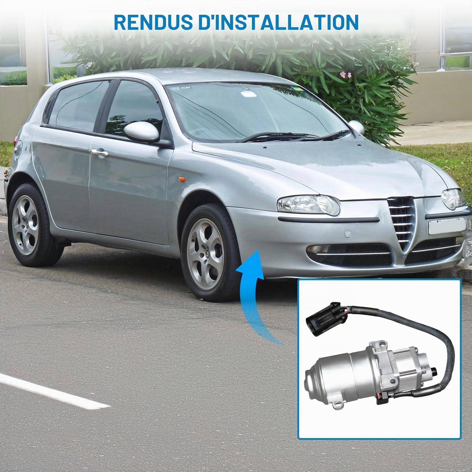 Pompe hydraulique d'embrayage compatible avec Alfa Romeo 147 156 Sportwagon GT 1997-2010 Remplacement pour 51736315 71752637 0085642B 2034506 71769597