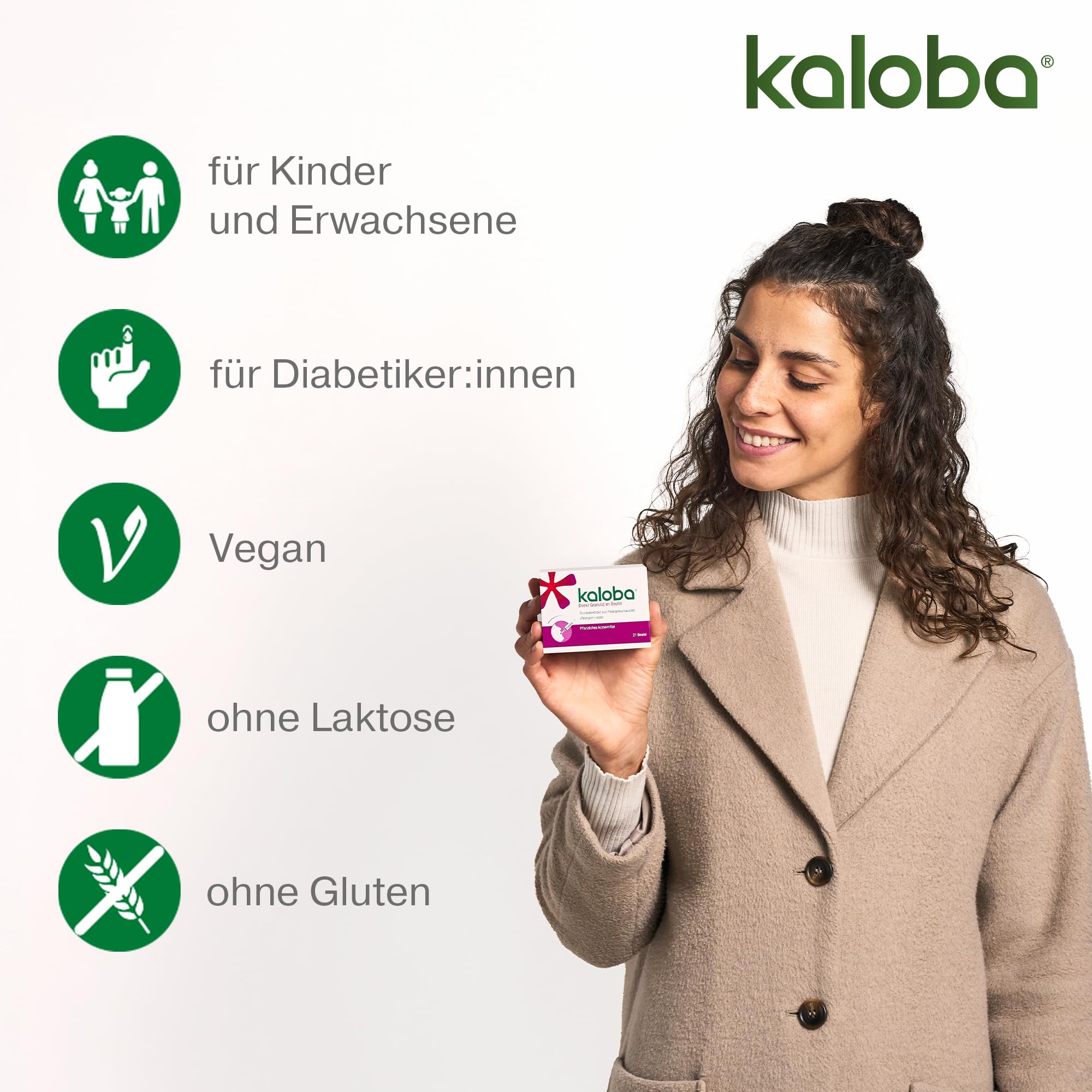Kaloba Direkt Granulat – Pflanzliches Arzneimittel bei Erkältung & Bronchitis, bei viralen Infekten, Bakterien & festsitzendem Schleim, für Erwachsene & Kinder ab 6 Jahren, 21 St