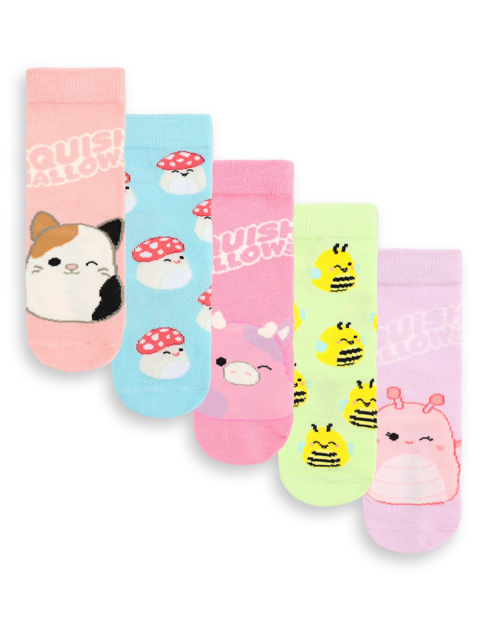 Squishmallows Women's Calf Socks - Multicoloured - Size 12.5-3