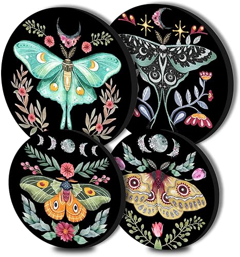 Miniatura 8 de Juego de 4 fundas redondas negras para quemadores de estufas eléctricas, 8 y 10 pulgadas, cubiertas para quemadores de estufa de gas, cubierta de