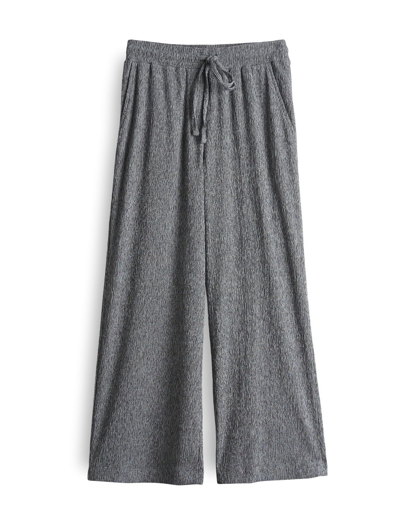 OPUS Damen Stoffhose | Culotte MILENI Crinkle Two-Tone Wide mit Komfortbund