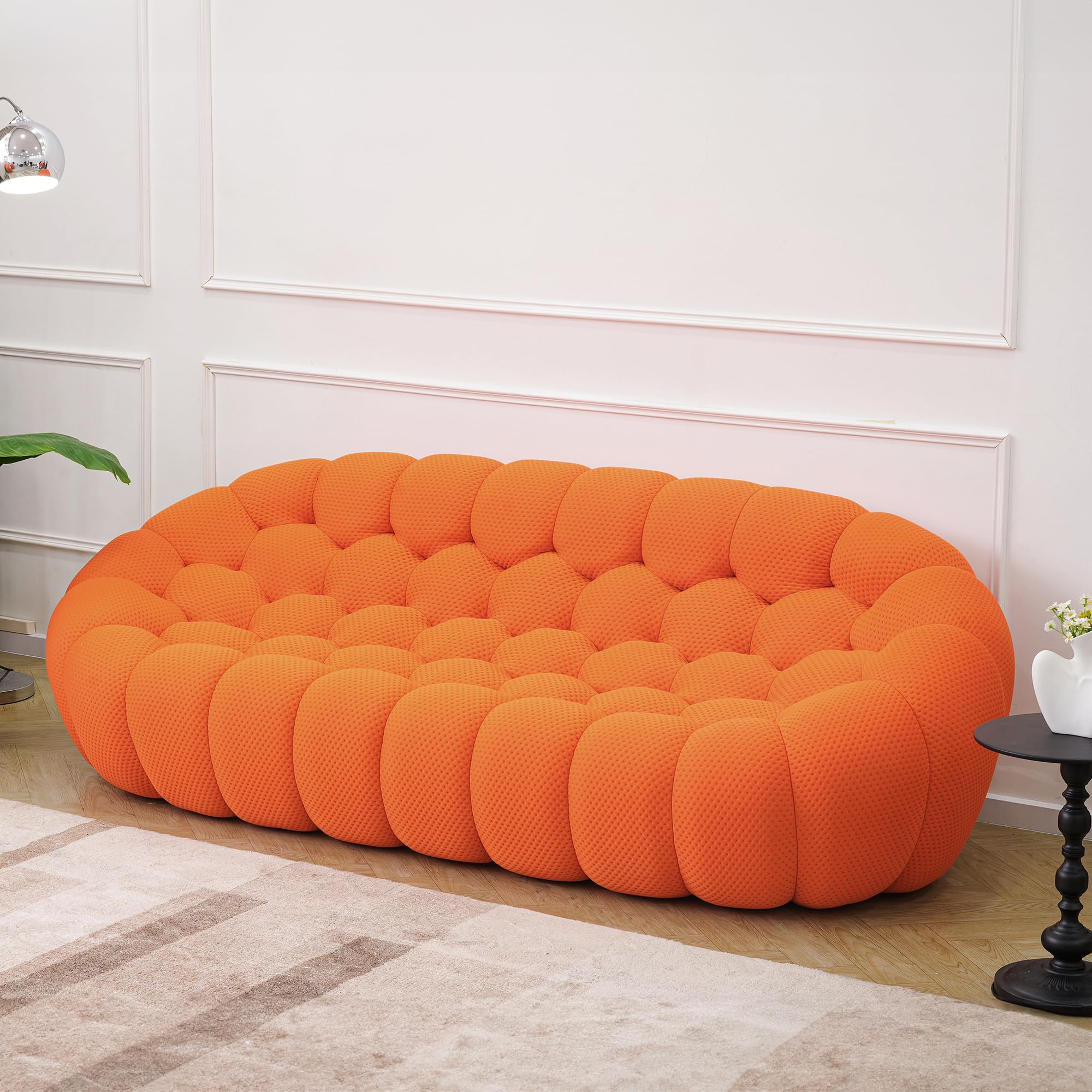 Amazon.com: JACH Bubble Curved Couch, 98.43'' Comfy Upholstered