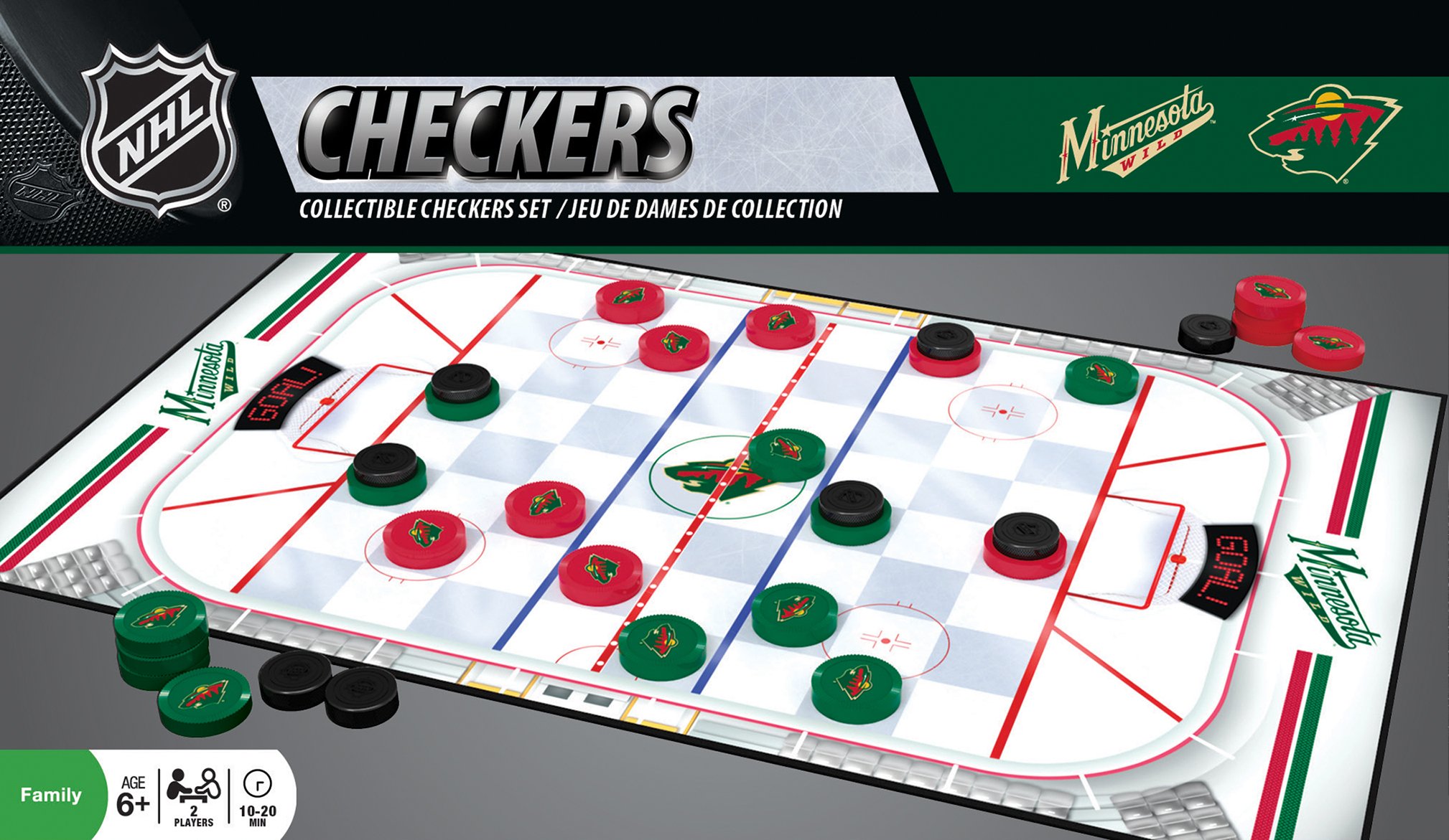 MasterPiecesNHL unisex Checkers Board Game
