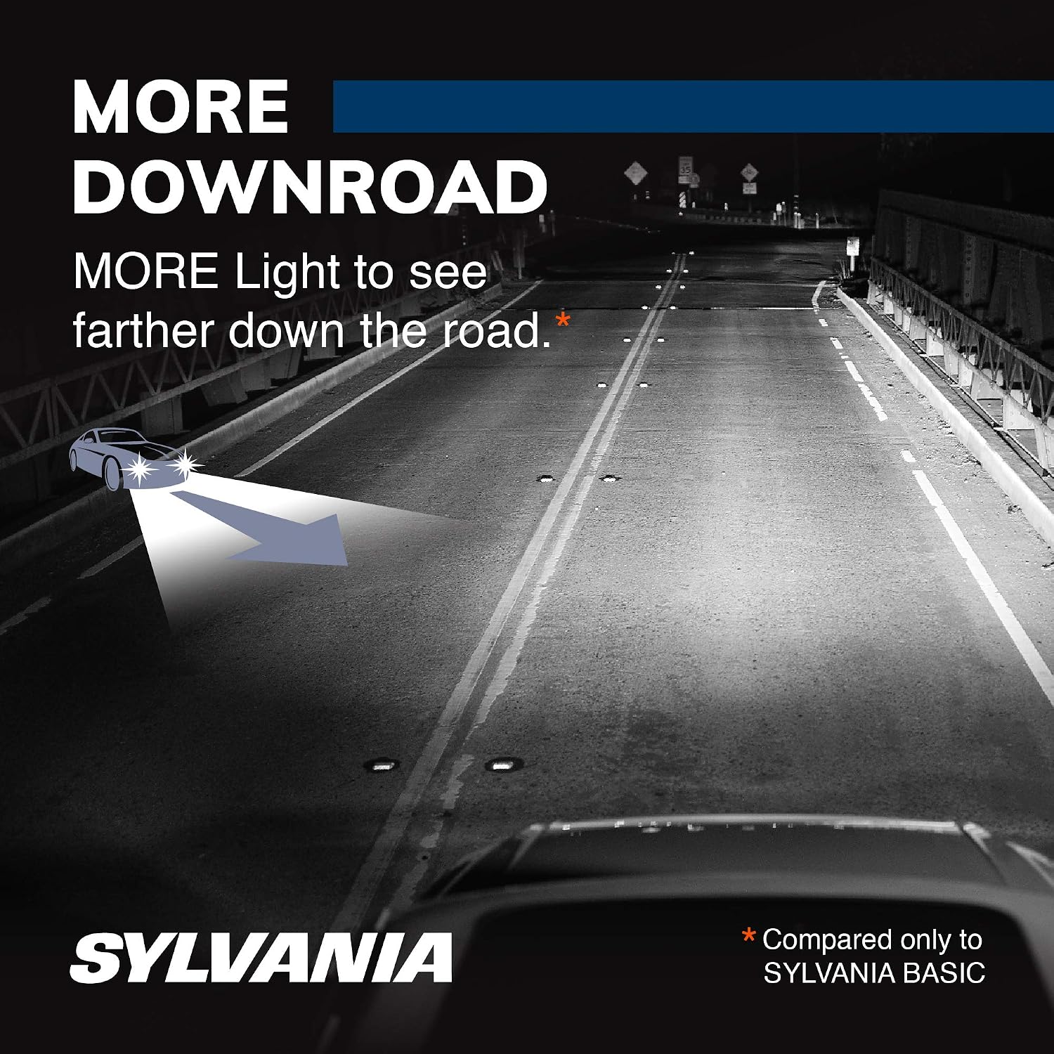 SYLVANIA - H13 SilverStar - High Performance Halogen Headlight Bulb, High Beam, Low Beam and Fog Replacement Bulb, Brighter Downroad with Whiter Light (Contains 2 Bulbs)