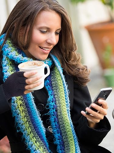 Miniatura 6 de SATINIOR 4 pares de guantes de invierno de medio dedo, guantes de punto sin dedos, guantes elásticos cálidos para hombres y mujeres