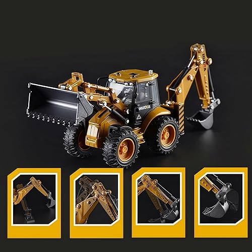 Miniatura 8 de Camión articulado Gemini & Genius con volquete, para metalurgia, escala 1/50, vehículo de ingeniería, modelo de juguetes infantiles para