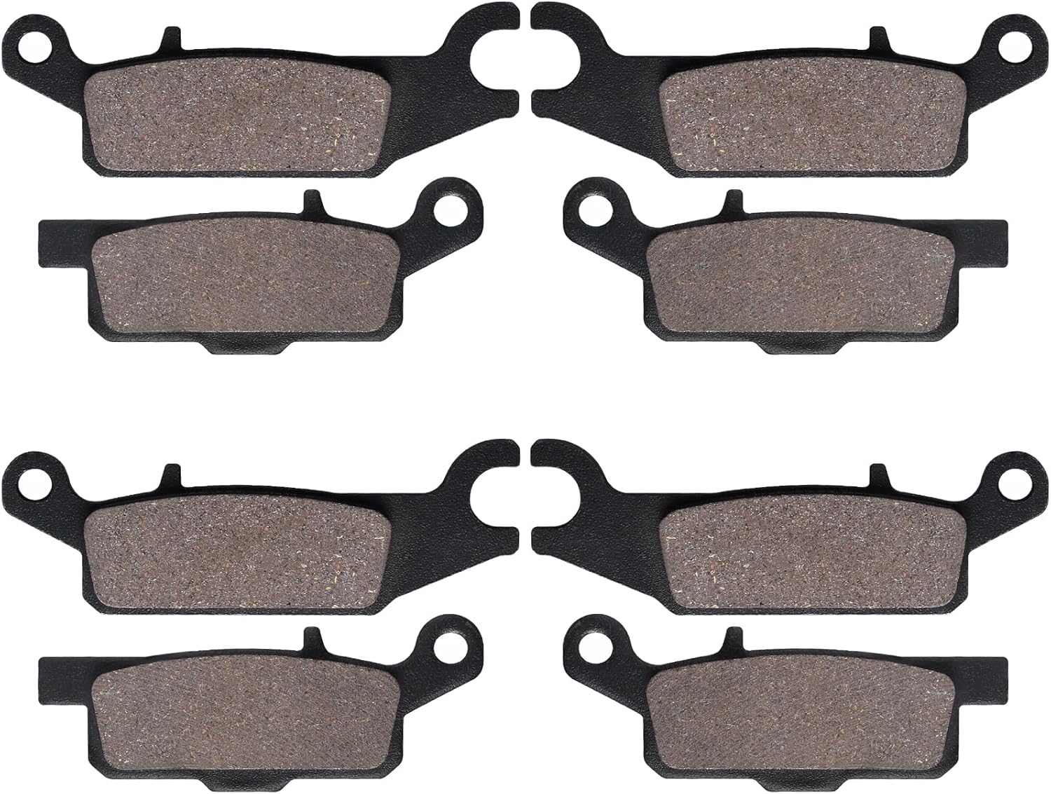 LOCOPOW Grizzly 700 Brake Pads for Yamaha Grizzly 700 YFM700 2007-2024/ Grizzly 550 YFM550 2009-2014,Replaces OEM Part # Yamaha 3B4-W0045-00-00/10-00, 3B4-W0046-00-00