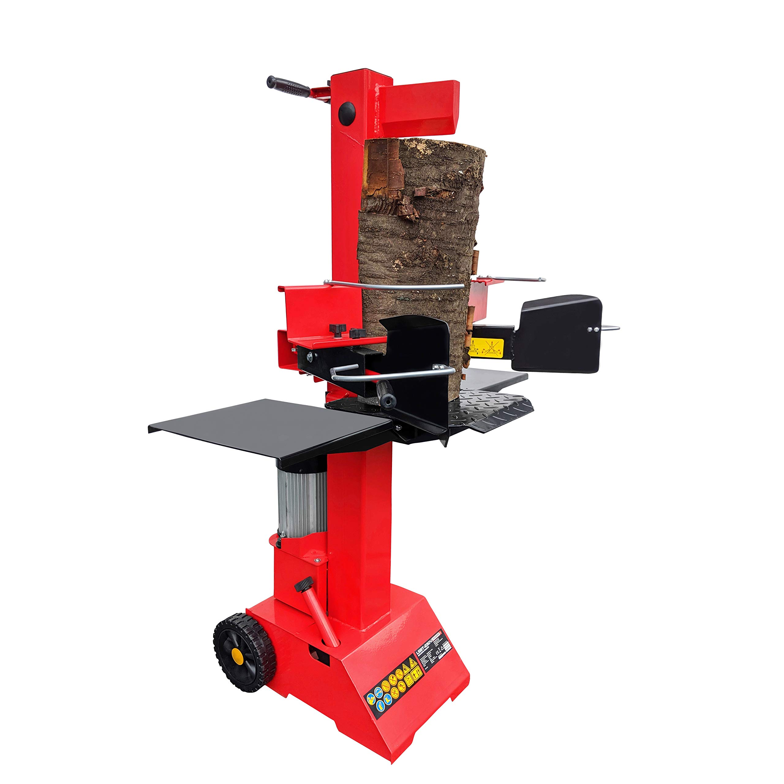 CROSSFER Holzspalter LS8T-400V/PRO/Hydraulikspalter 8 Tonnen Spaltkraft / 400V Motor 3,5 kW/Auto-Rücklauf mit stufenlosem Rücklaufstopp / 55 cm Spaltlänge/Spaltgut Ø max. 30 cm