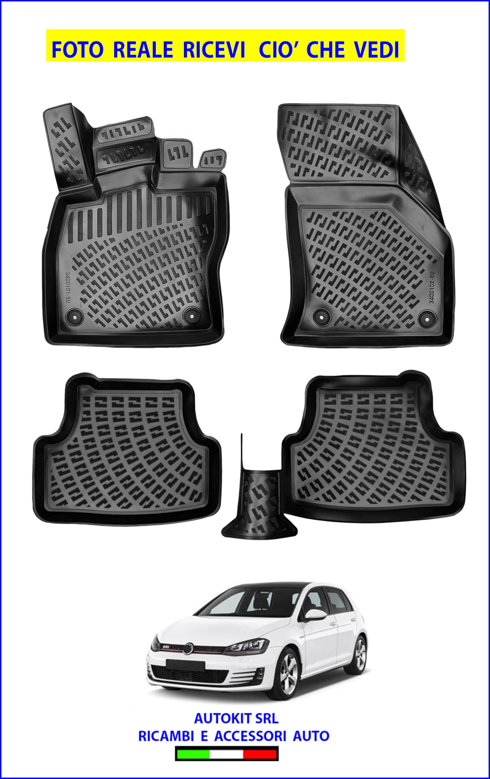 Alpha-Tex Set di tappetini per auto compatibili con VW EOS