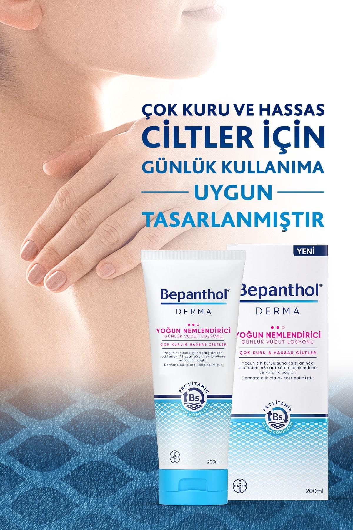 Bepanthol Derma Yoğun Nemlendirici 200 ml Losyon & 5 adet Yoğun Nemlendirici Losyon 10 ml