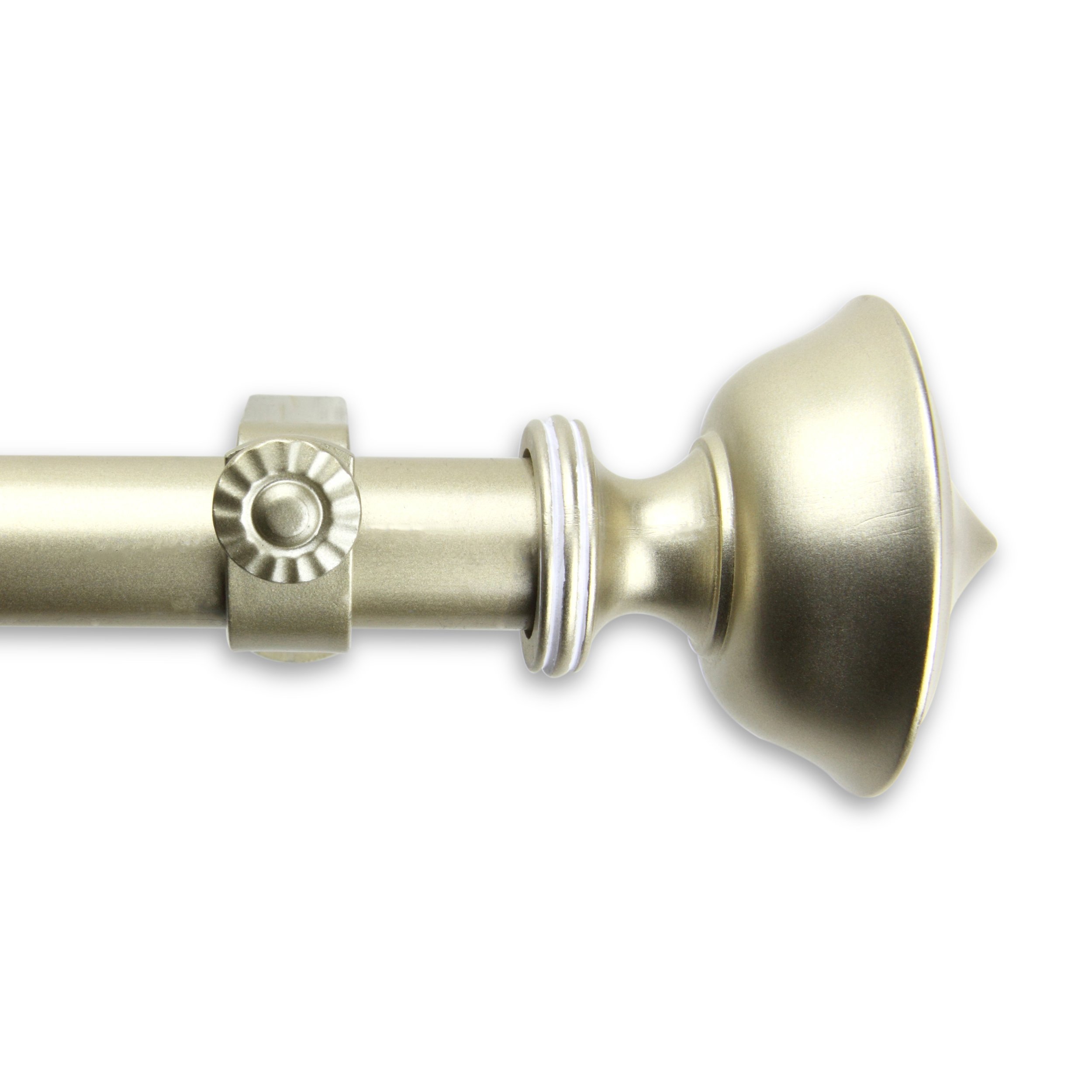 A&F Rod Décor - Harper Curtain Rod 1 inch Diameter, 48-84 inch - Gold