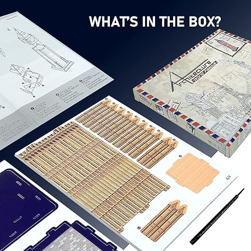 Miniatura 7 de Boersma Rompecabezas 3D para adultos, kit de modelo de construcción Big Ben, modelos de construcción educativos de ciencia para adultos para