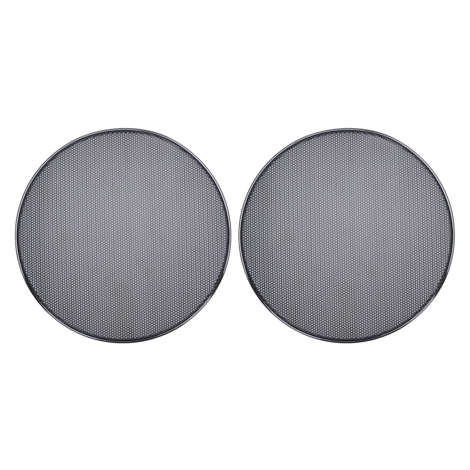 FAUOSWUK 2PCS Speaker Grill Covers, 260mm OD Metal Speaker Grill Material for Home Theater Car Marine Universal Round Speaker Grills Cover with ABS Frame