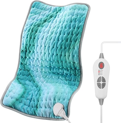 Fabludo Actualización 2024 Almohadilla térmica XL para dolor de espaldahombrocuellorodillapierna, calambres y alivio de la artritis, 6 ajustes de