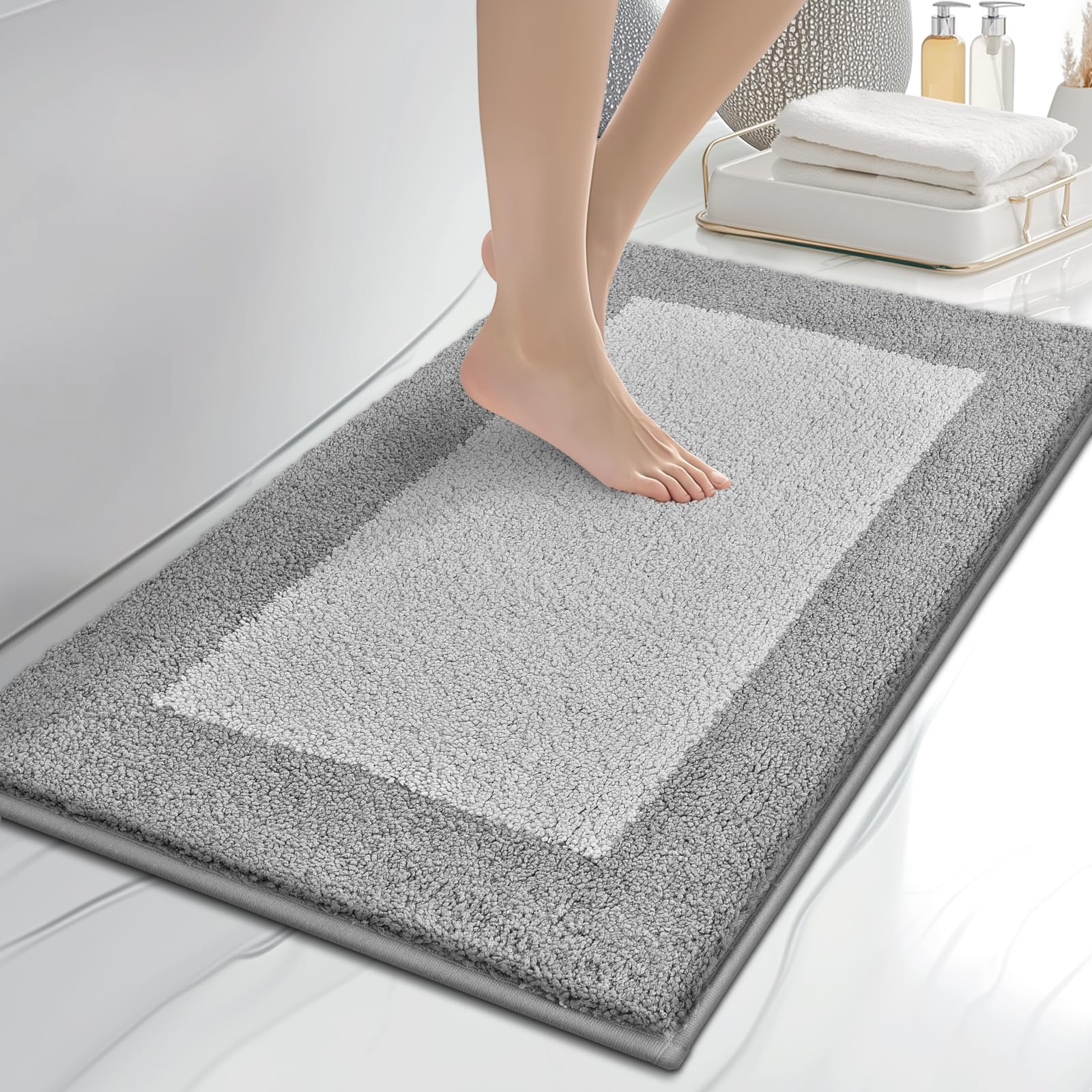 anllugs Polyester Bath Rug