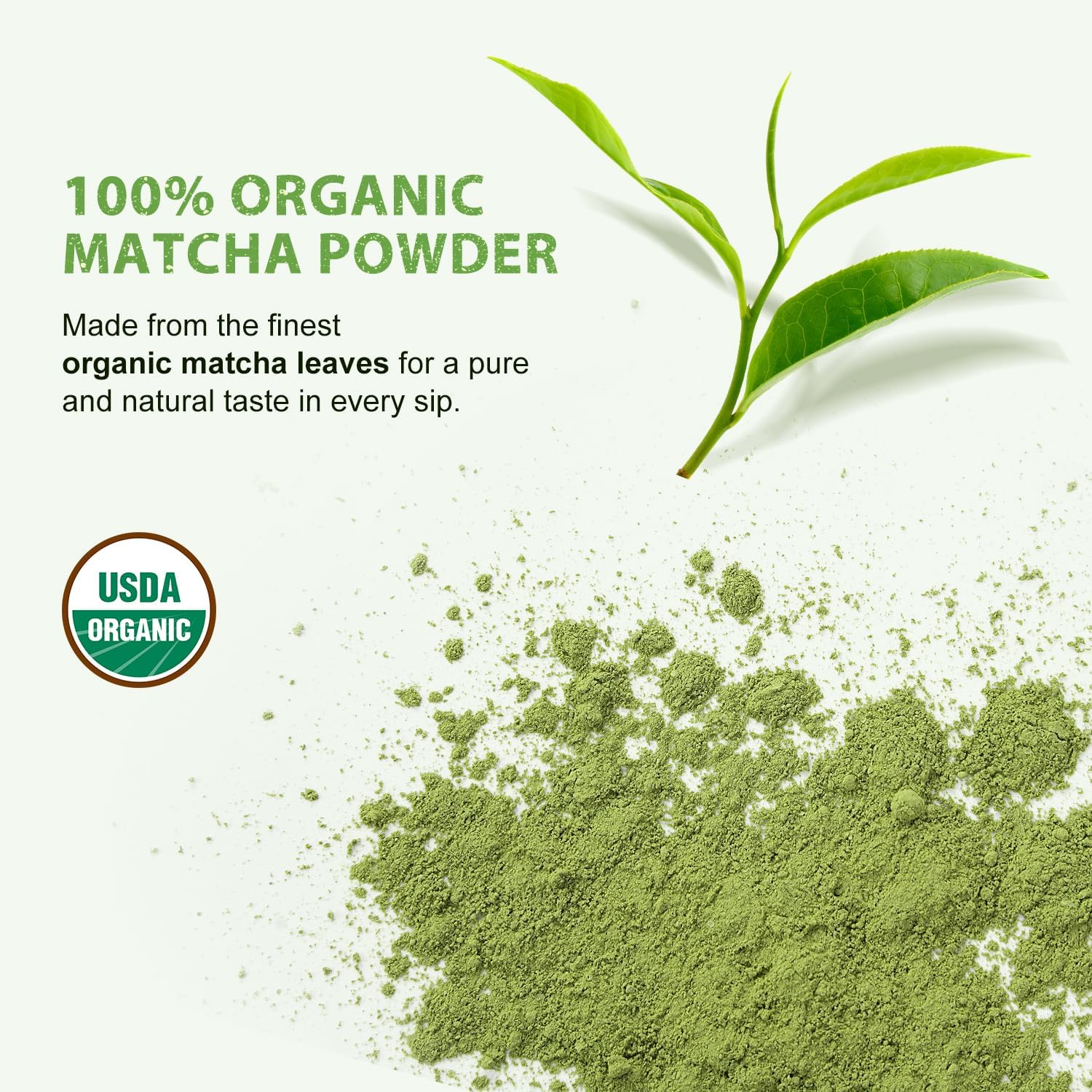 Soeos Organic Matcha Powder Matcha Green Tea Powder 2 oz 57g Antioxidant-Rich Japanese Matcha for Lattes Smoothies and — view 4