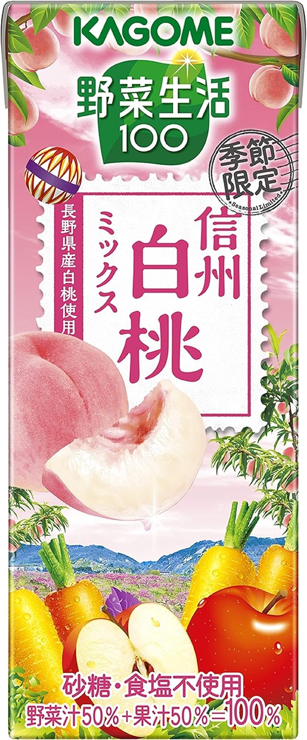 カゴメ 野菜生活100季節限定 信州白桃ミックス 24本 野菜生活 食品 飲料 お酒 通販 Amazon カゴメ 野菜生活100季節限定 信州白桃ミックス 24本 野菜生活 食品 飲料 お酒 通販 Amazon
