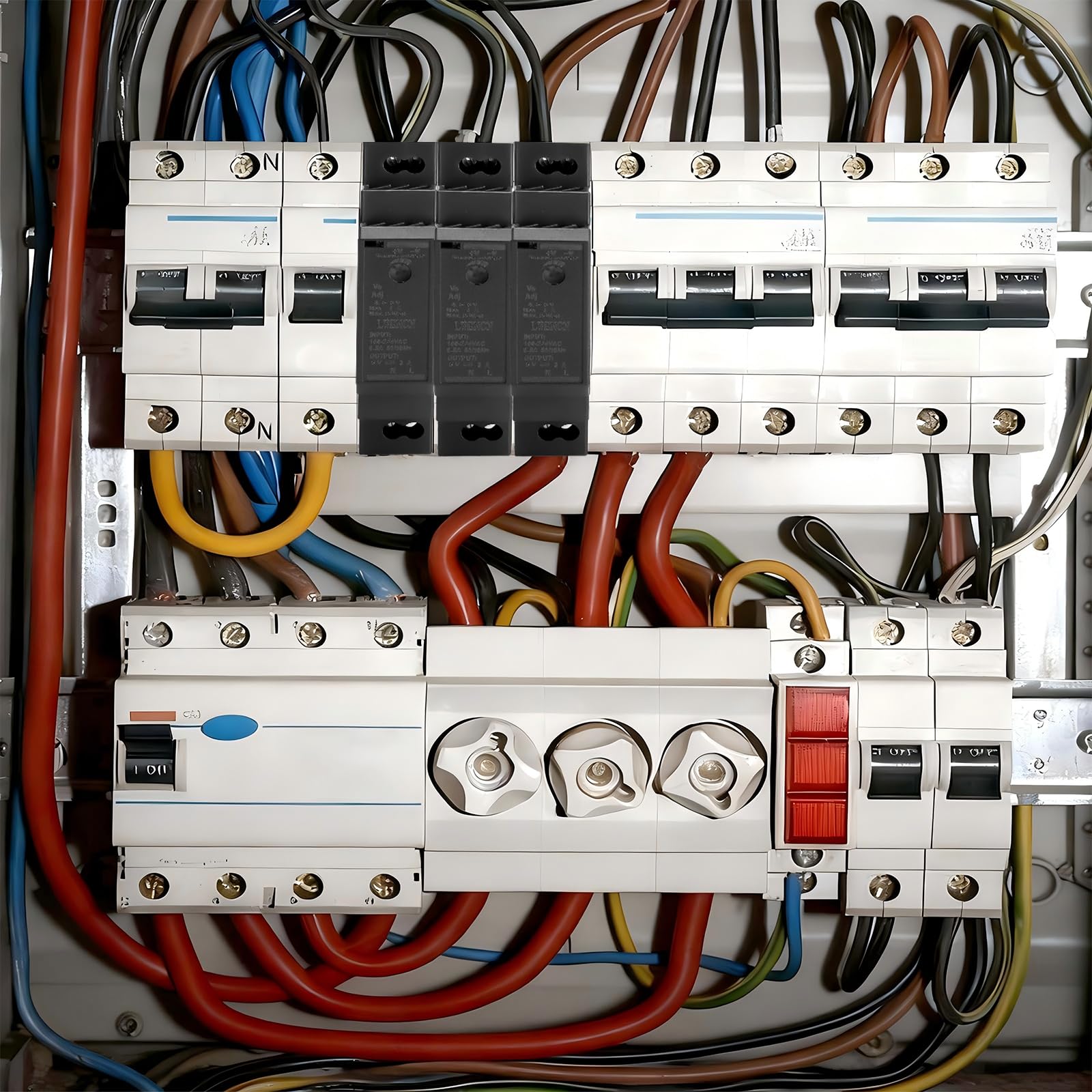 Zasilacz na szynę montażową 5 V DC 3 A 15 W – zasilanie na szynie DIN 100–240 V AC 50/60 Hz – kompaktowy transformator przemysłowy do automatyki domowej, szafy sterowniczej i oświetlenia LED