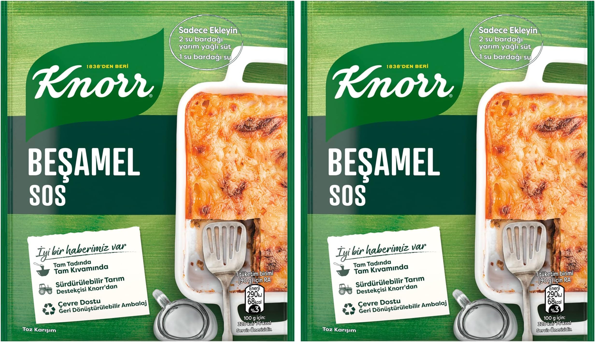 Knorr Harçlar Beşamel 70 g 2li paket