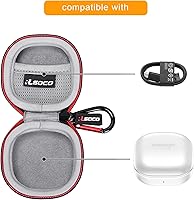 Vista 3 de RLSOCO Funda de transporte para Samsung Galaxy Buds 2 ProGalaxy Buds ProGalaxy Buds LiveGalaxy Buds 2Galaxy Buds FE True Auriculares inalámbricos