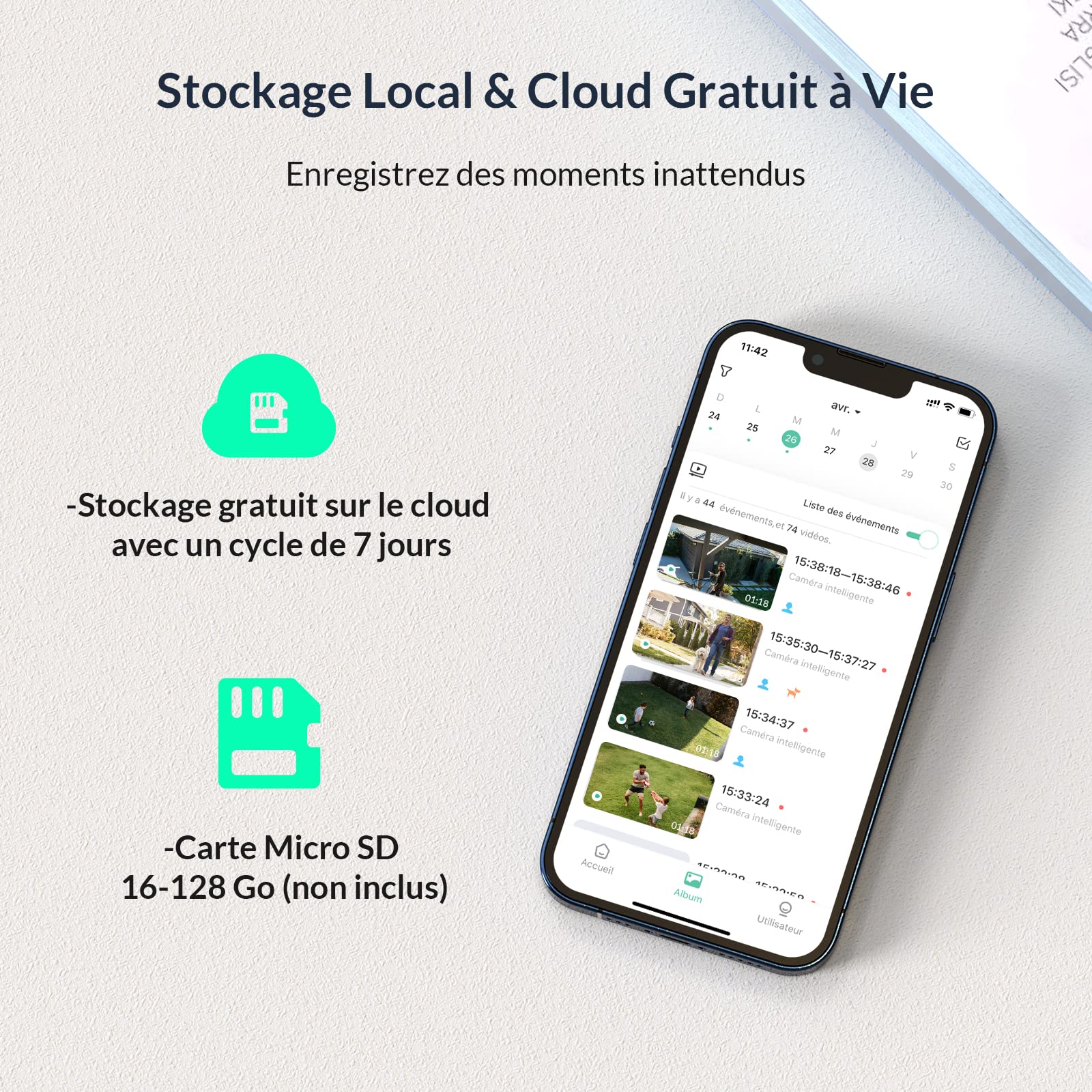 MPW 4MP Telecamera WiFi Interno/Esterno Batteria 9600mAh Senza Fili, Telecamera di Sicurezza Con 2 Staffa,Rilevamento del Movimento, Audio Bidirezionale, Visione Notturna, Compatibile Con SD/Cloud