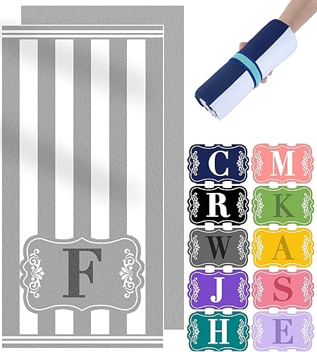 Miniatura 1 de Toalla de playa de microfibra de lujo, doble cara, secado rápido, a prueba de arena, compacta, absorbente, suave, para mujeres y niños, manta de