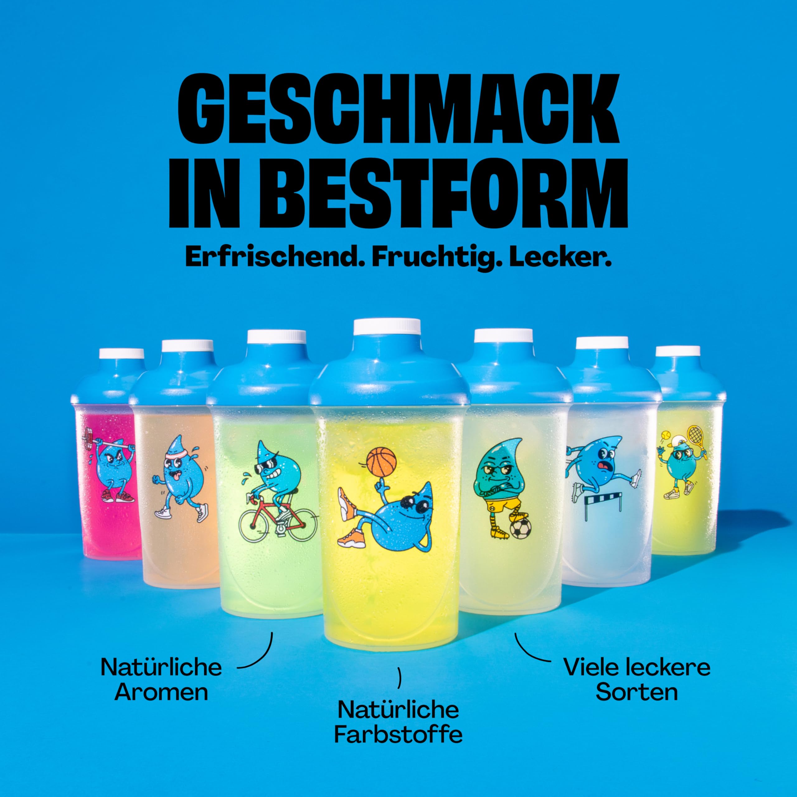 HOLY Hydration Elektrolyte Pulver 'Strawberry Kiwi' – Vegan mit 100% natürlichen Fruchtaromen – 50 Portionen Hydration Drink mit wertvollen Elektrolyten & Mineralstoffen
