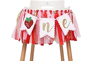 Sweet First Birthday Banner with Strawberry Theme