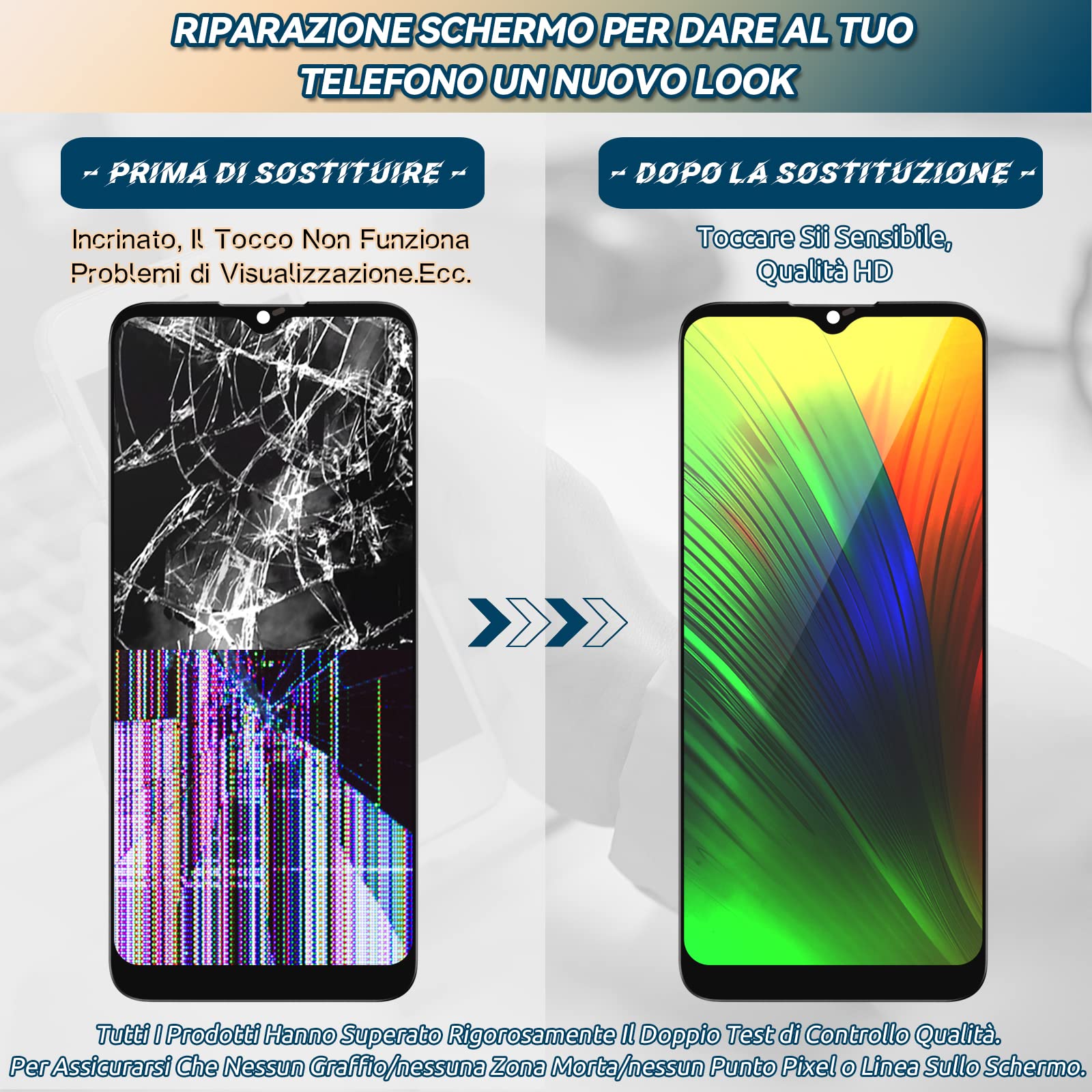 RongZy Schermo per Samsung Galaxy A02s A025G A025U A025A A025V/M02s LCD Display Touch Screen Digitizer Parti di Ricambio di Riparazione con Strumenti(163mm,Nero)