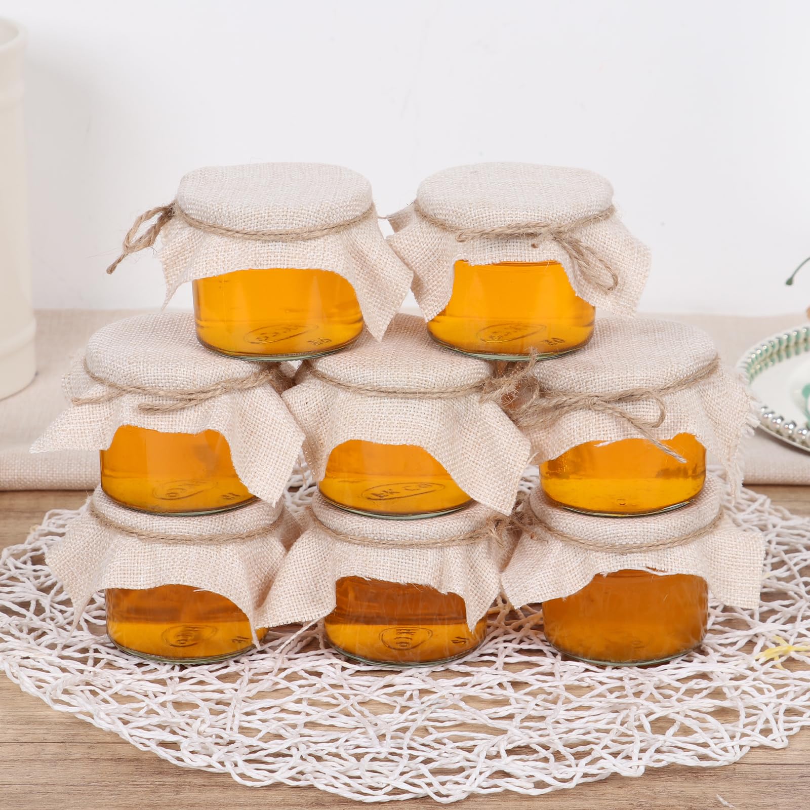 Tarros pequeños Mason, paquete de 8 tarros de vidrio de 4 onzas con tapas regulares, mini tarro de conserva, ideal para gelatina, mermelada, miel, postre, especias, recuerdos de boda, velas