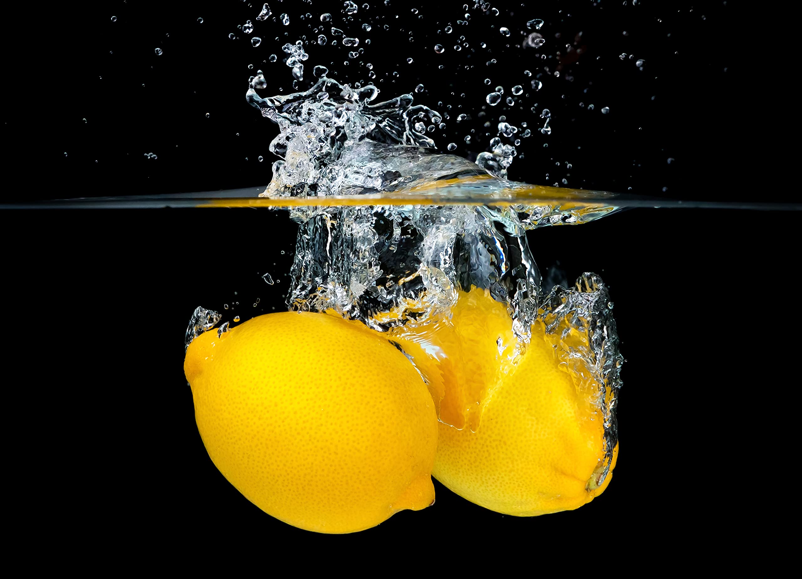 Crédence en verre trempé pour cuisine Verre trempé pour cuisinières Résistant à la chaleur 6 mm 90 x 65 cm Citrons
