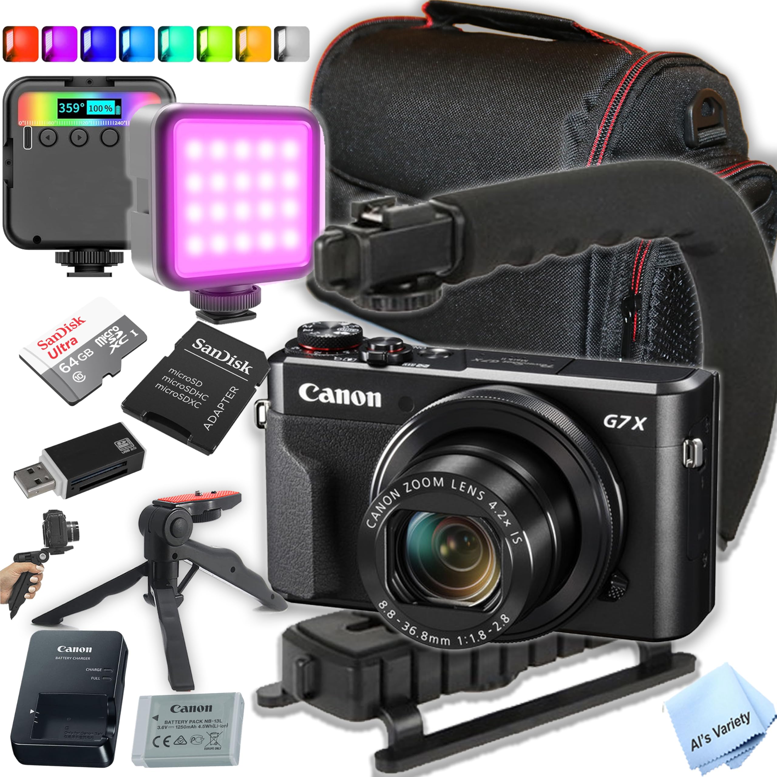 Canon PowerShot G7X Mark2 メモリーカードケースセット Amazon.com : Canon PowerShot G7 X Mark II Digital Camera