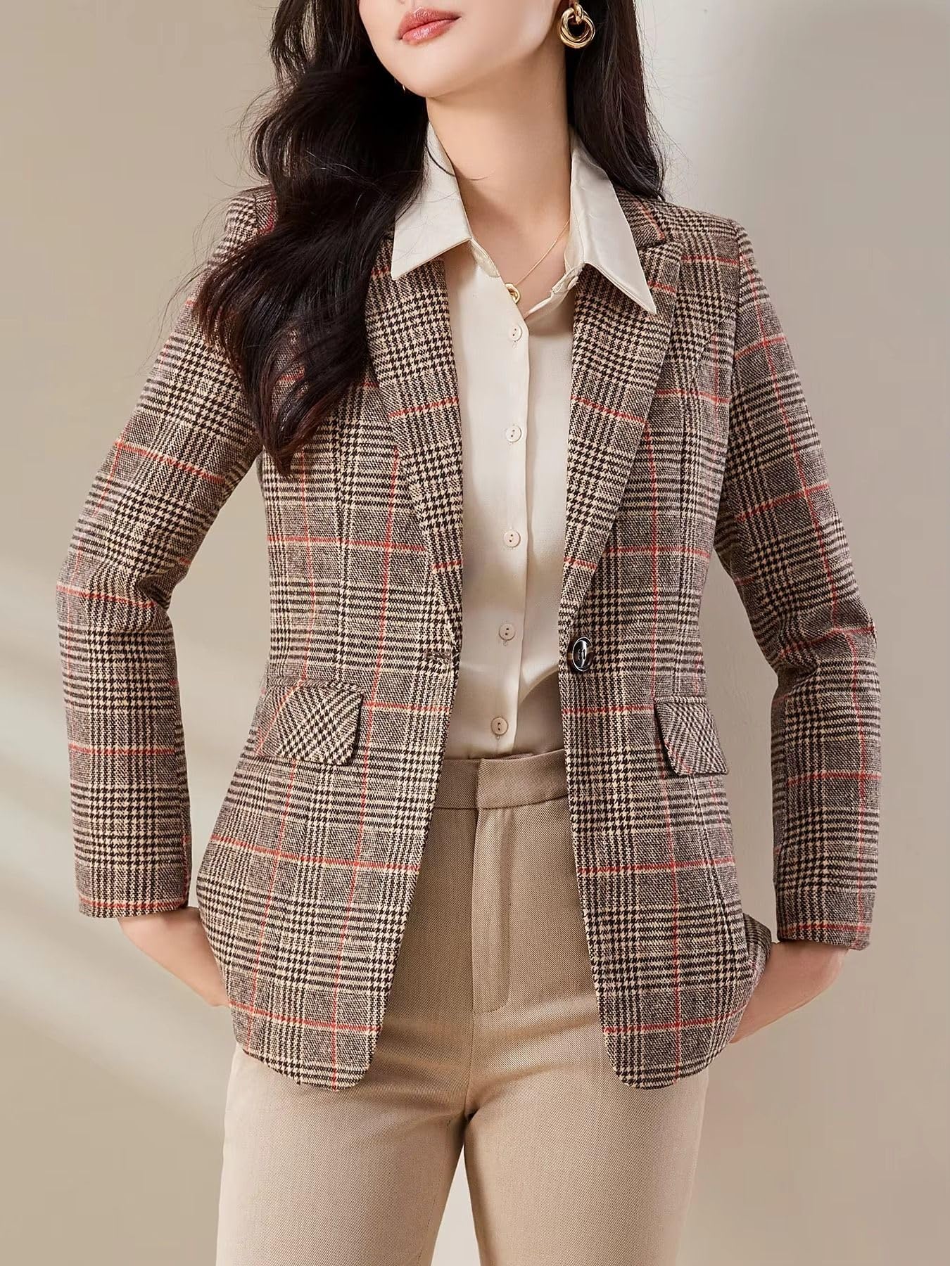 GUOYUXIAO Giacca da Pendolare Professionale, Slim Business per Ufficio Quotidiano