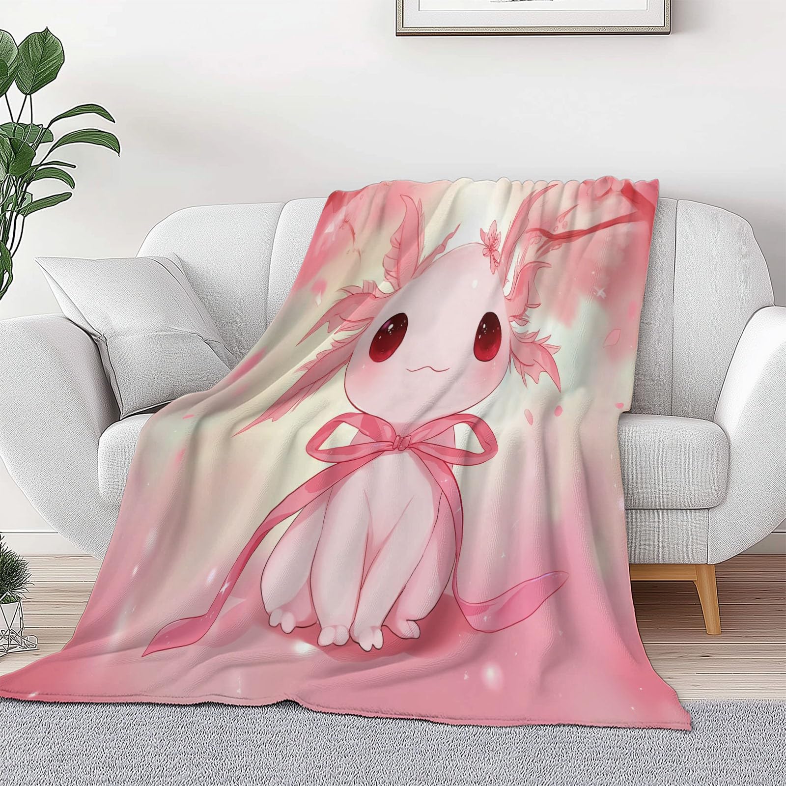Genérico Manta de Franela de Forro Polar para Niños y Adultos 220 x 240 cm, Mantas para Sofa Estampado Sueño Flor De Cerezo Belleza - Manta Rosa Suave Cálida Transpirable Ligera