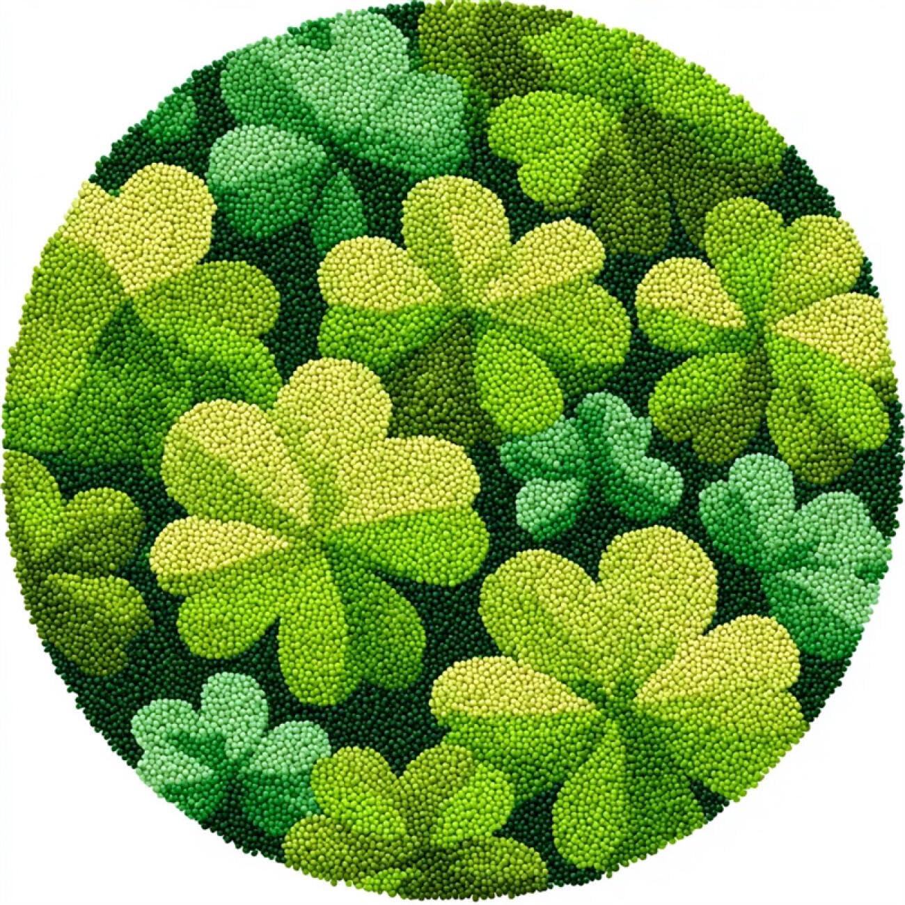 Kitquiver Tapestry Kits for Adults Green Leaves 100x100cm