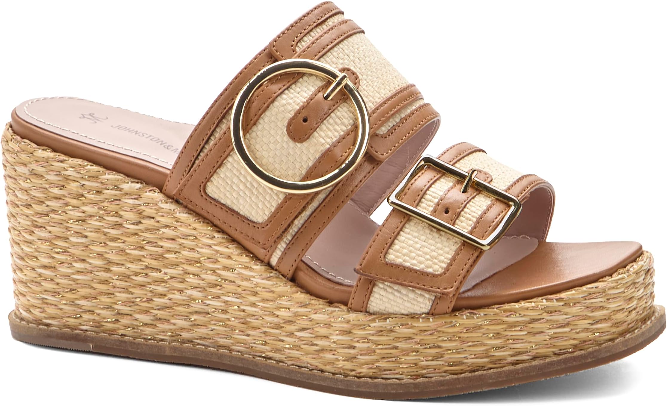 Mallory Double Buckle Wedge