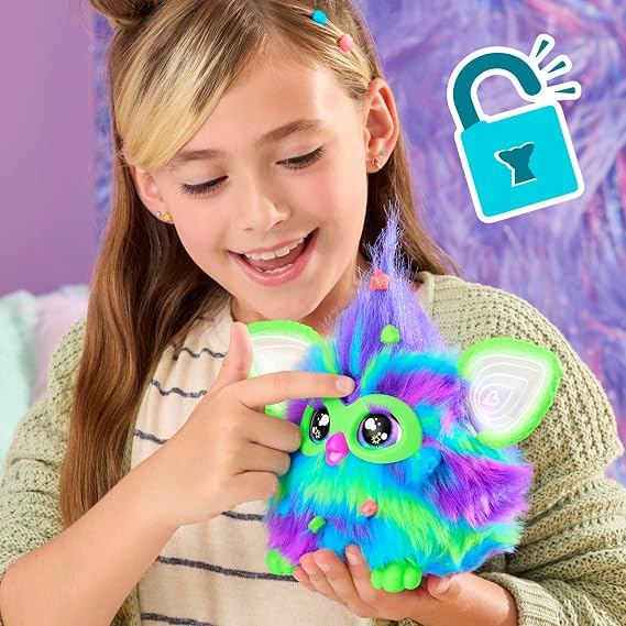 Furby Galaxy Glow in the Dark Interactive Plush Toy - English Version, Galaxie
