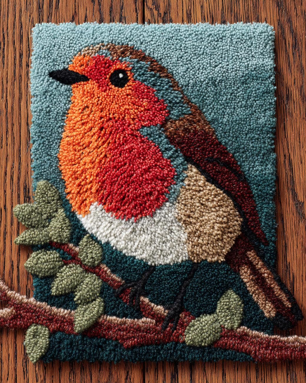 Ambattery E Latch Hook Kits Carpet Cartoon Bird 55X75cm