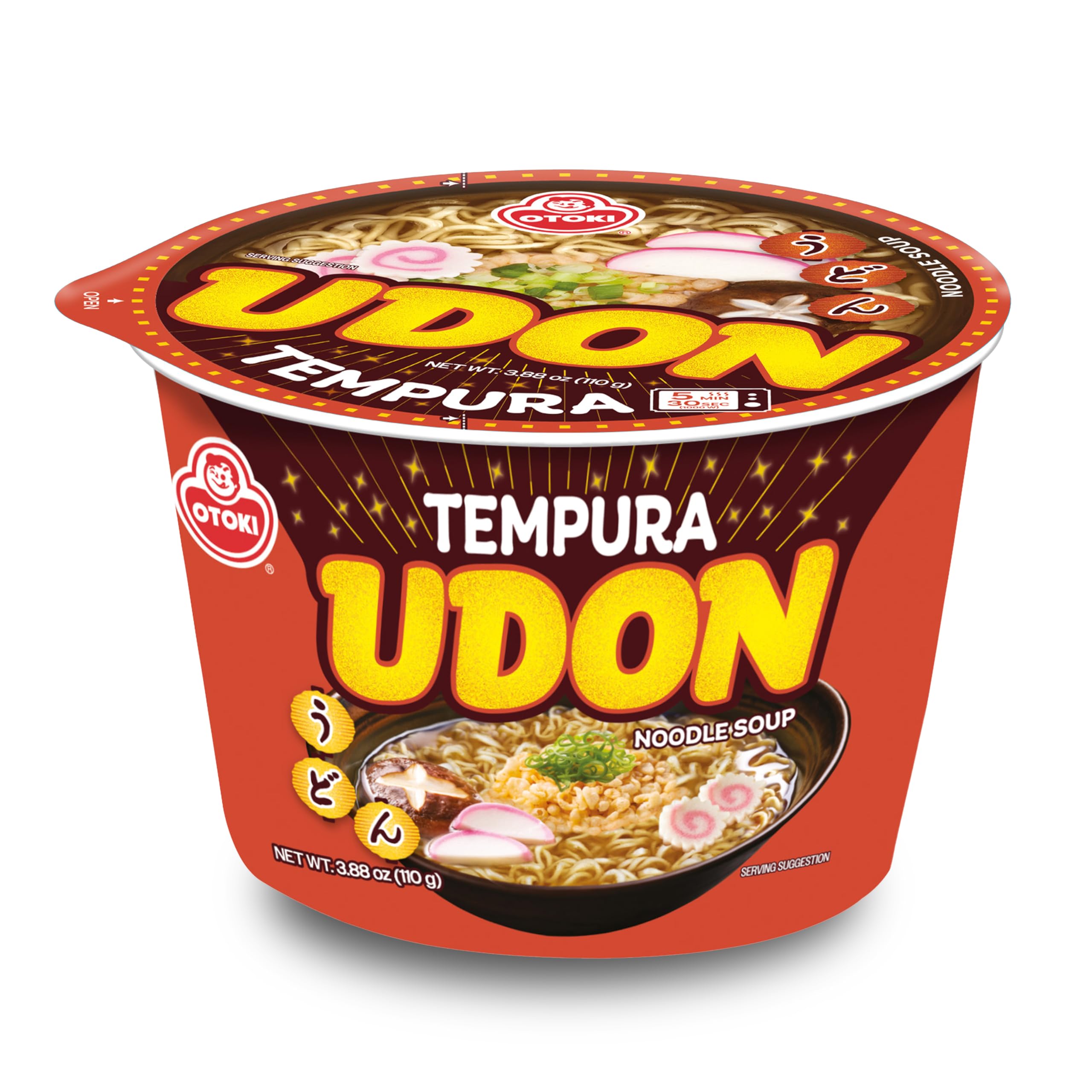 Amazon.com: OTOKI Tempura Udon Noodle Bowl, 6 x 110g – Japanese