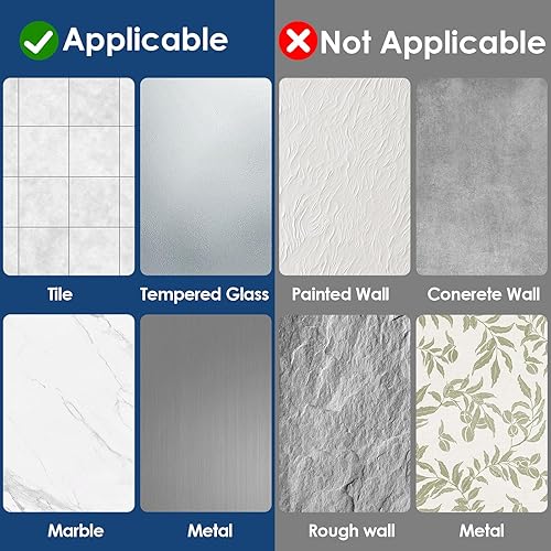 Miniatura 7 de Estante de ducha con adhesivo, organizador de baño de acero inoxidable sin taladro, estantes de almacenamiento de baño inoxidables para ducha