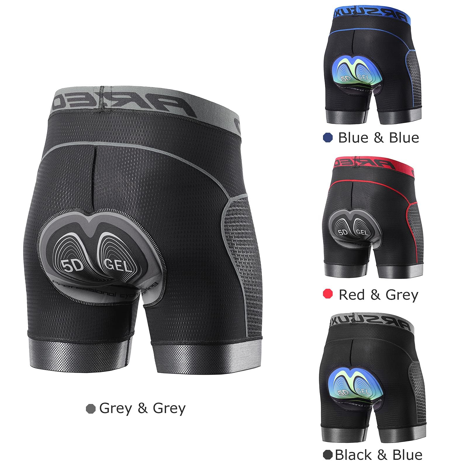 Lixada Pantaloncini da Ciclismo da Uomo Pantaloncini da Bicicletta con Imbottitura per Cuscino