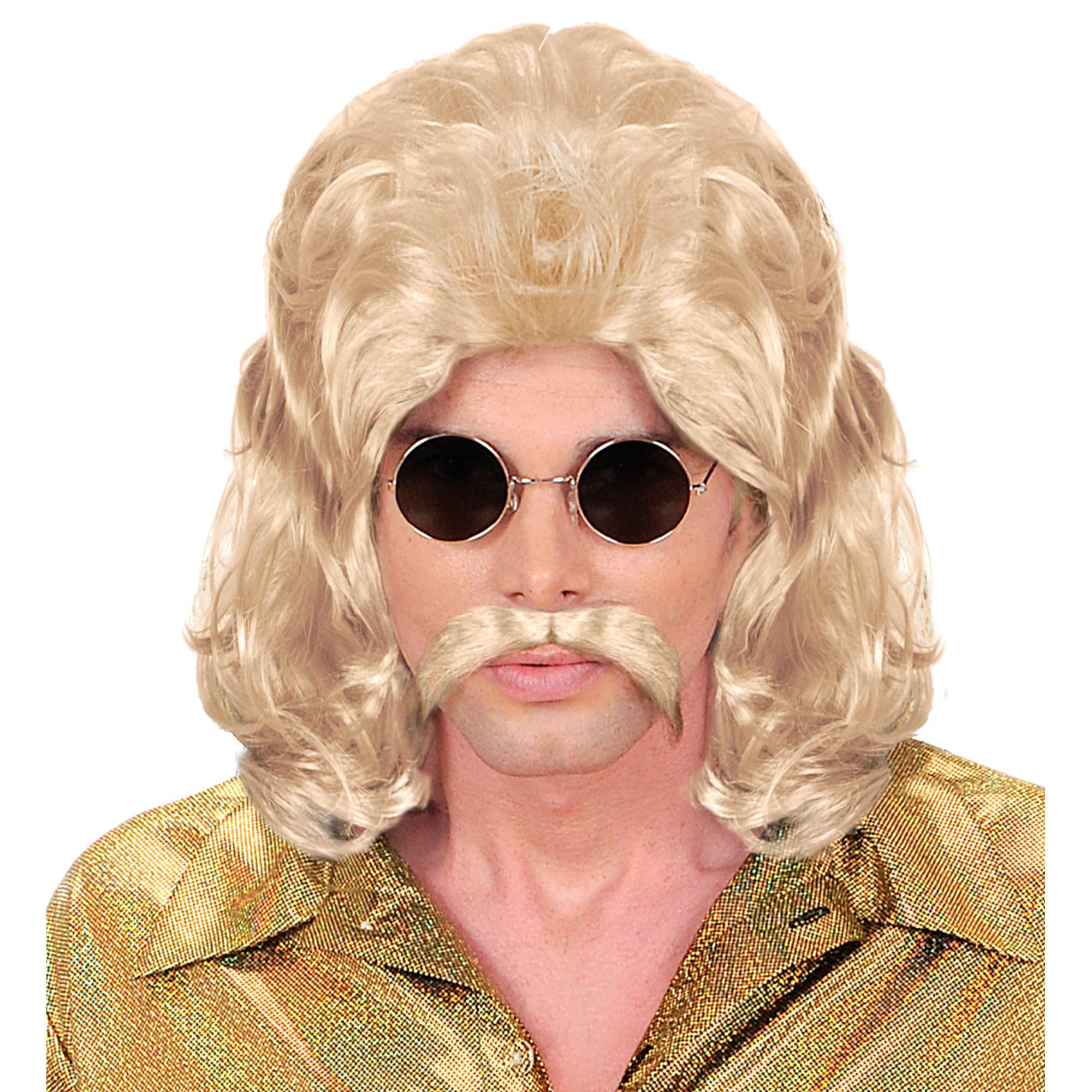 W WIDMANN MILANO Party Fashion - Parrucca con barba, anni '70, disco, costumi in maschera