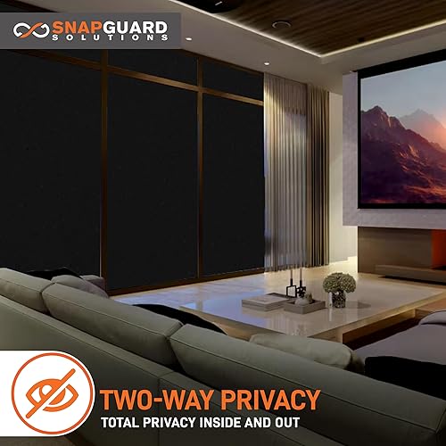 Miniatura 3 de DIY-Snapguard Solutions - Película unidireccional para ventana, control de calor y protección UV, tinte para ventanas, 3 pies x 10 pies