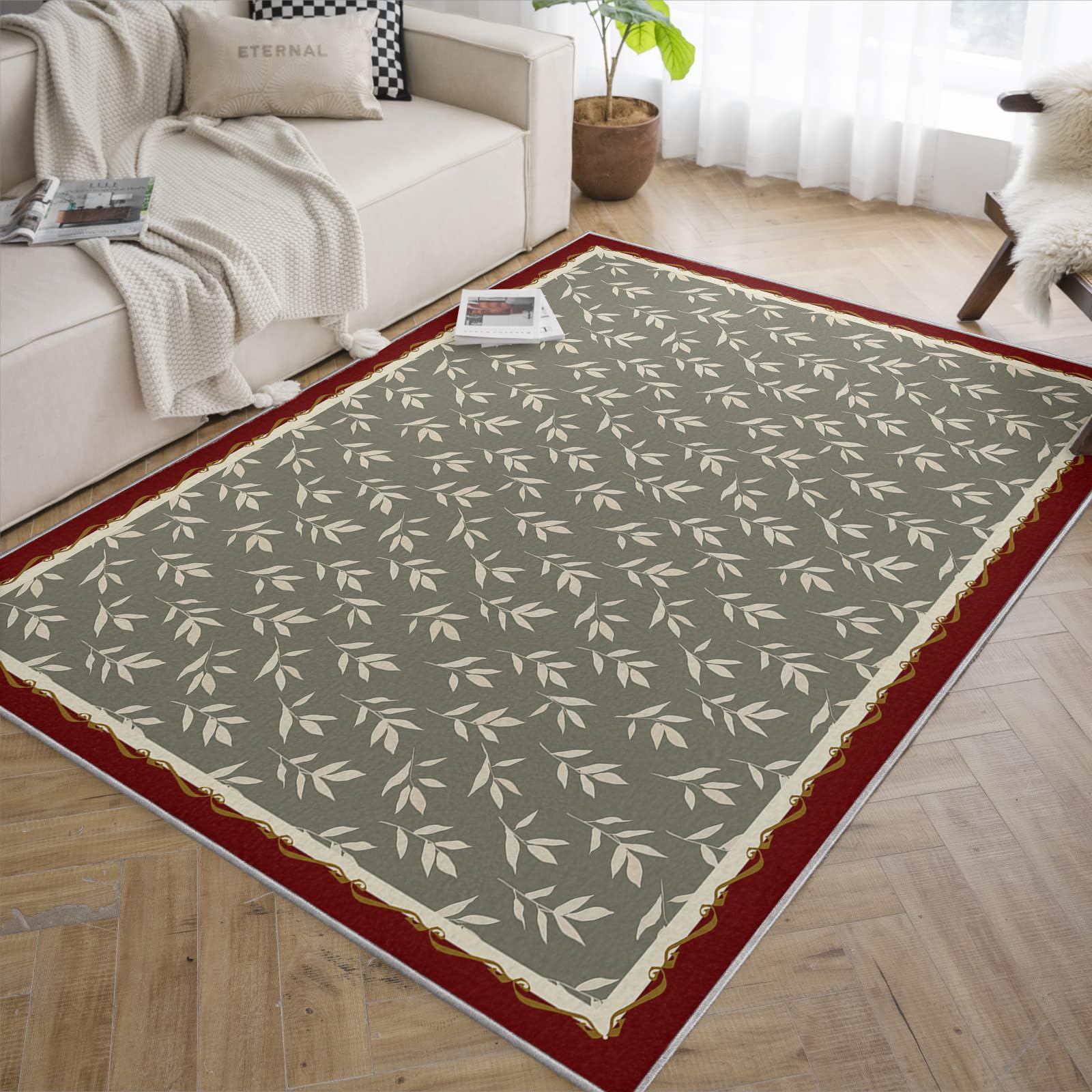 Tapis résistant aux taches et lavable 180x270 cm pour grand salon