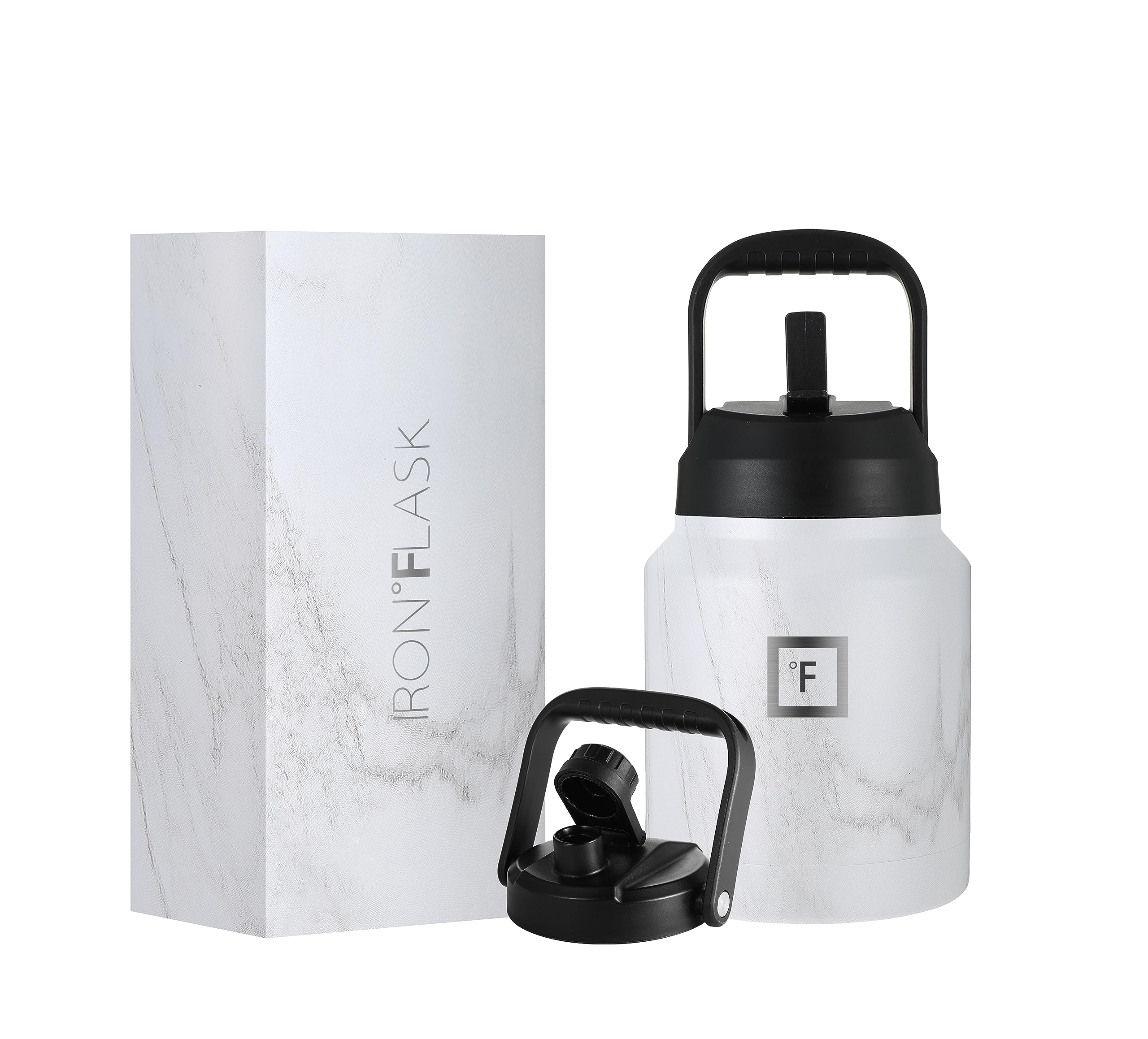 Iron Flasksports Water Bottle Gallon Series Lids Straw Spout