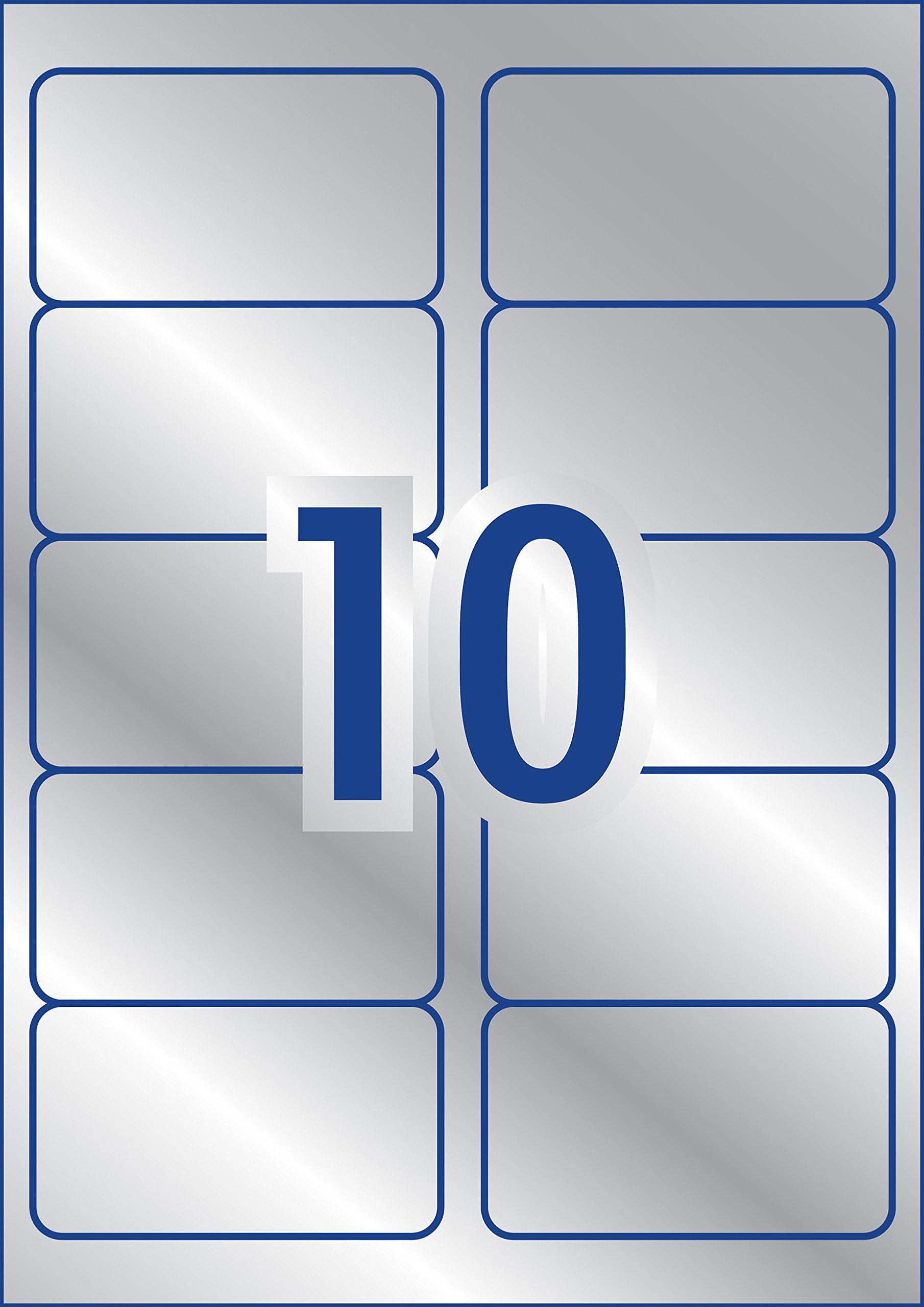 Avery L6012-20 Silver Labels 96 X 50.8 MM