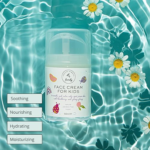 Miniatura 2 de Crema Facial Hidratante Suave para Niños y Preadolescentes  Nutritiva y Calmante para Todo Tipo de Piel  Ingredientes Naturales Ácido Hialurónico y