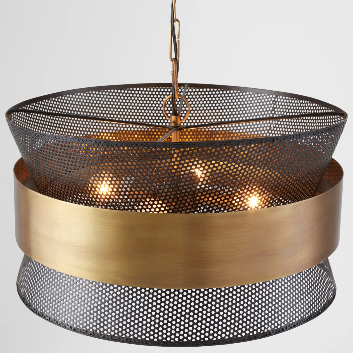 Capital Lighting 330447PK Loren Perforated Metal Mesh Drum