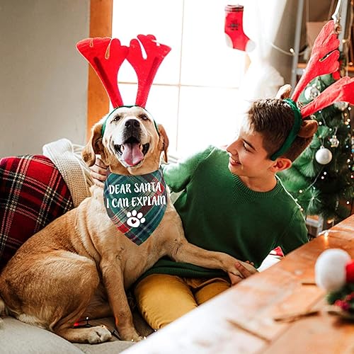 Miniatura 7 de STMK Bandanas navideñas para perros, paquete de 6 bandanas para Halloween, Día de Acción de Gracias, Navidad, para perros pequeños, medianos y